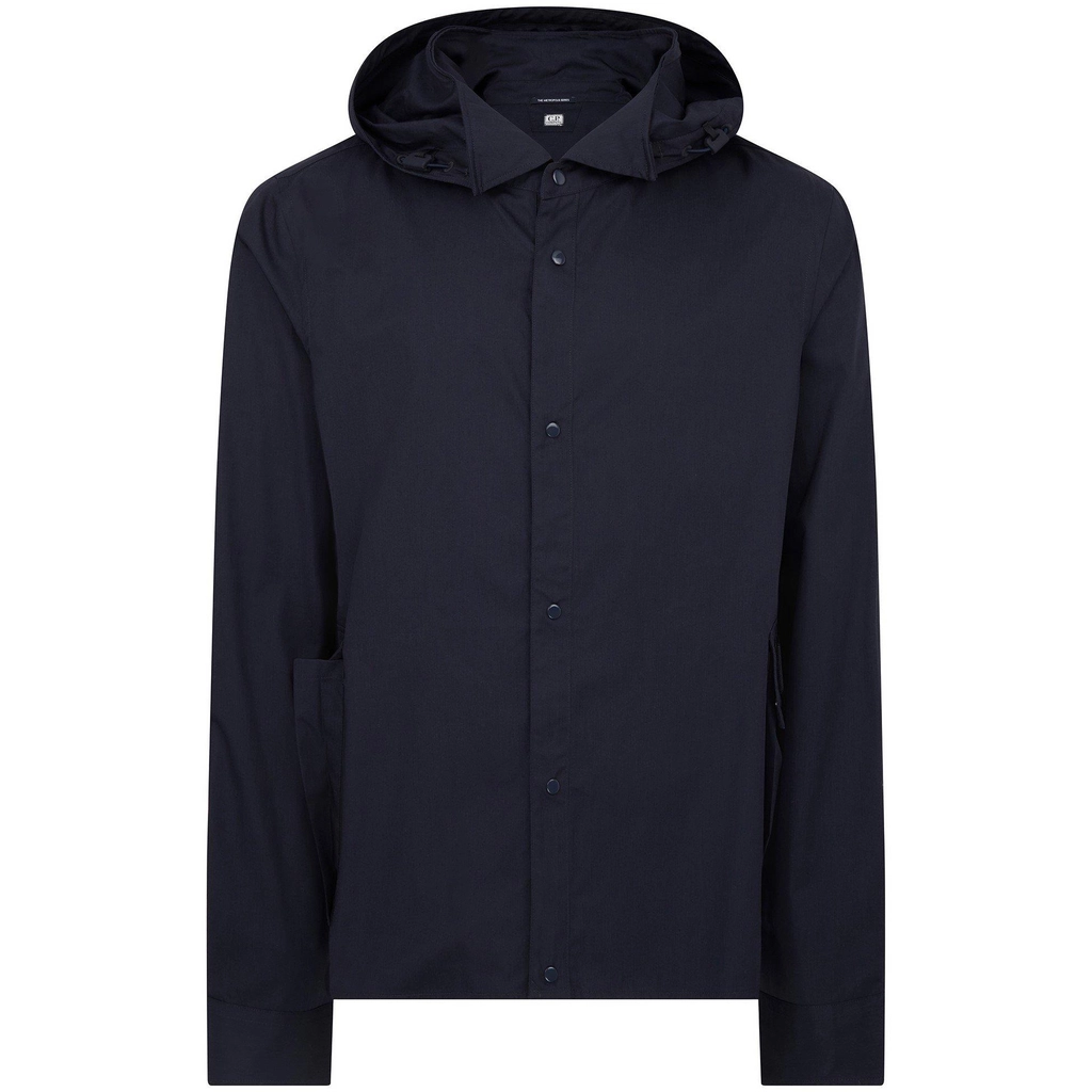 CP Company Gabardine Hooded Shirt - Total Eclip 888